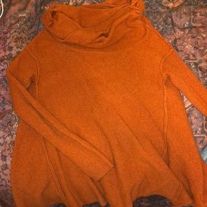 Free people burnt orange sweater